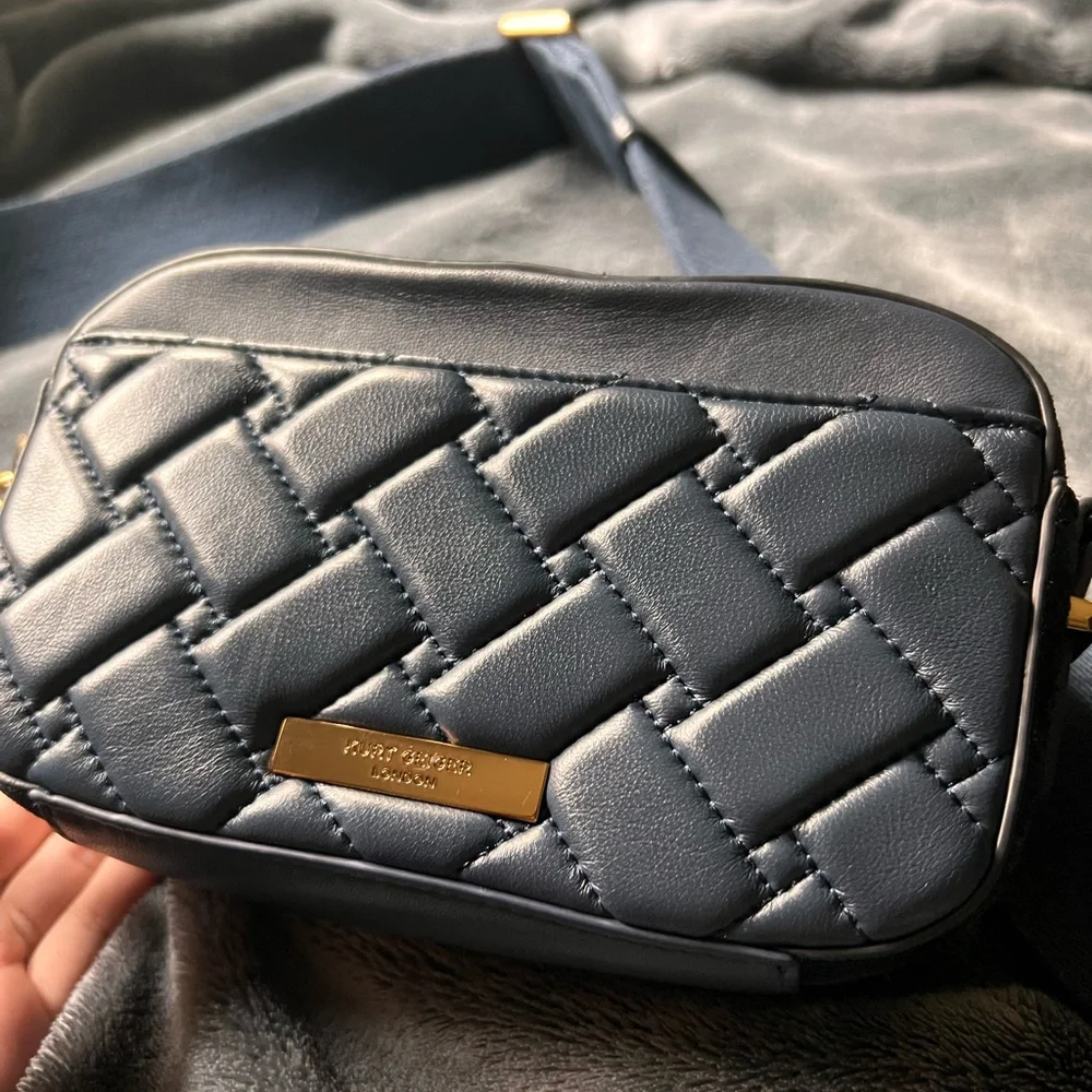 Kurt Geiger Navy Small Kensington Camera Bag - Picture 3 of 6